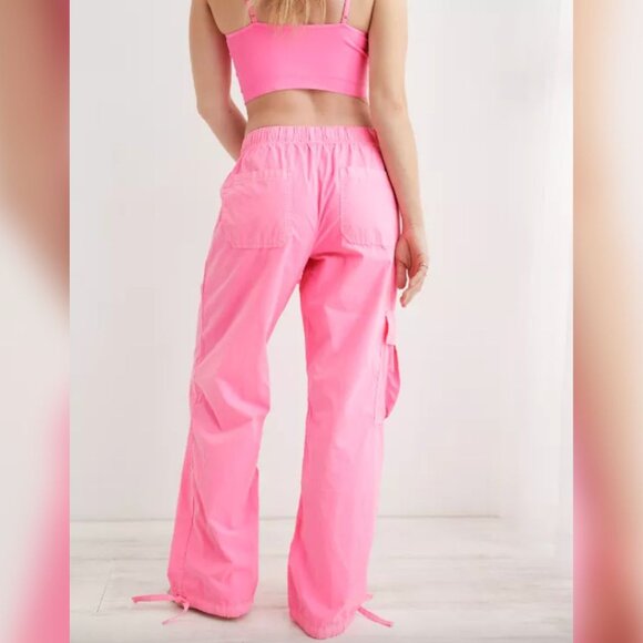 Aerie Hot Pink Baggy Drawstring Pants - Picture 4 of 9